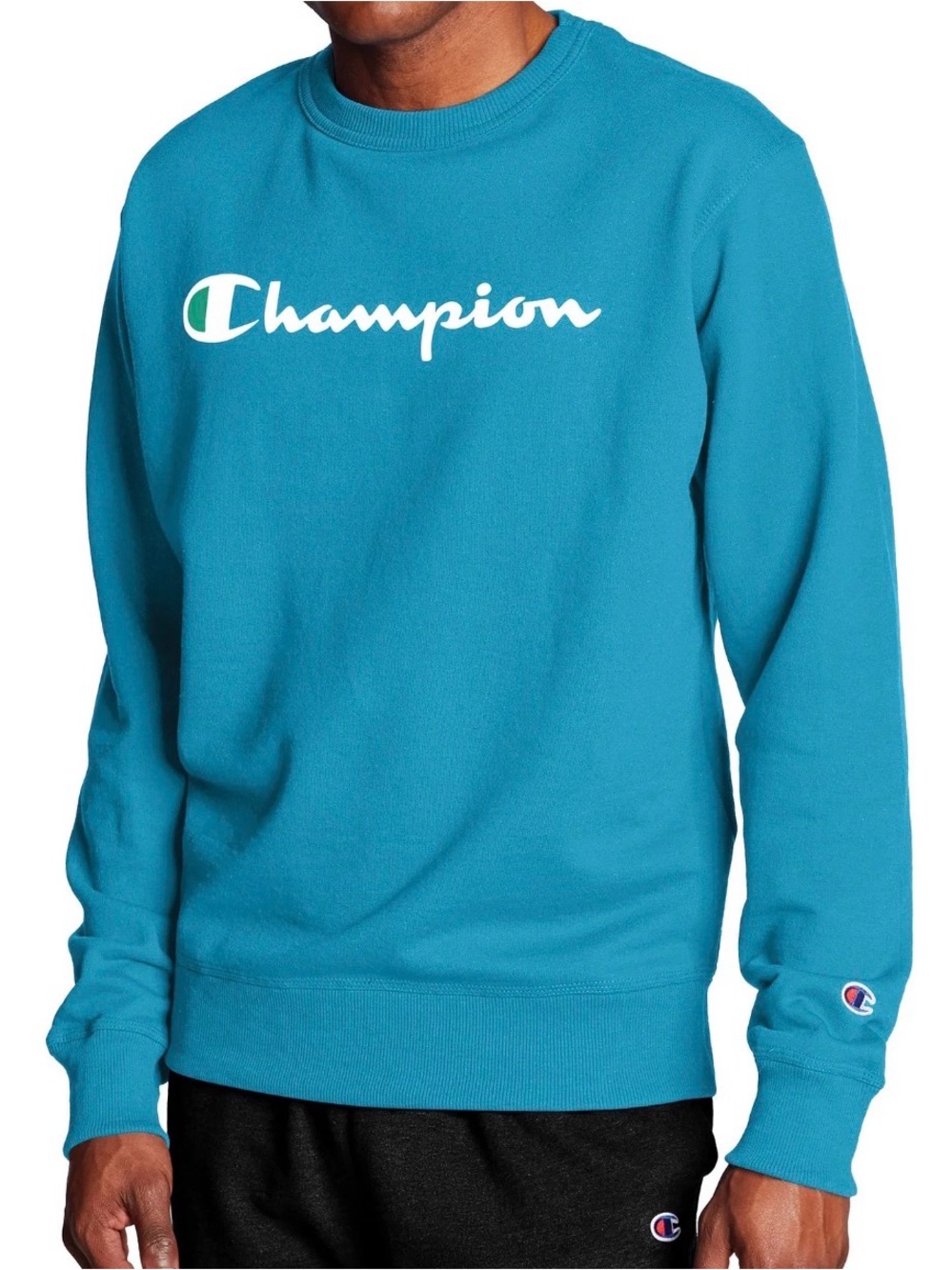 Champion Teal Blue Crewneck Sweatshirt